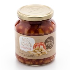 Haricots blancs avec sauce tomate/ Weisse Bohnen, Nur Puur, 350g 