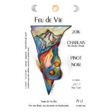 Vin "Feu de vie",  sélection pinot noir vieilles vignes, 75cl