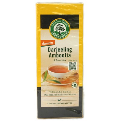 Thé noir Darjeeling Ambootia demeter, Lebensbaum, 20 sachets