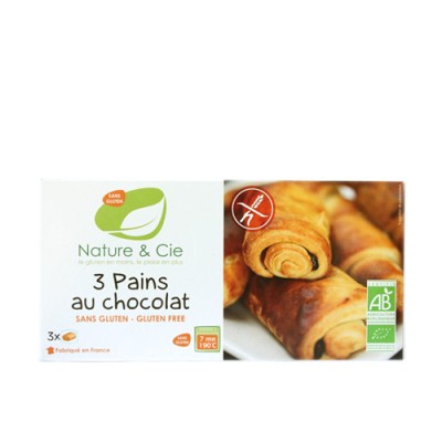 Pains au chocolat sans gluten, Nature & Cie, 180g