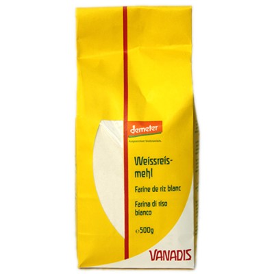 Farine de riz blanc Demeter / Weissreismehl, Vanadis, 500g