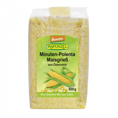 Polenta (semoule de maïs) / Maisgriess Minuten-Polenta, Rapunzel, 500g