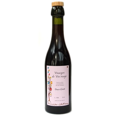 Vinaigre de vin rouge, doux et fruité, du Chablais Vaudois, 25cl