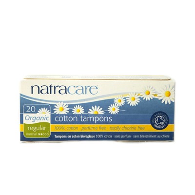 Tampons normal en coton biologique Natracare 20 pcs 