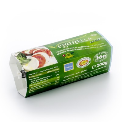 Veganella nature bio - Alternative à la mozzarella / Veganella nature Mozzarella Alternative , Soyana, 200g