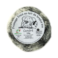 Fromage frais au lait de brebis "Cendré", Le Sapalet, 100g