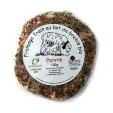 Fromage frais au lait de brebis "Poivre", Le Sapalet, 100g