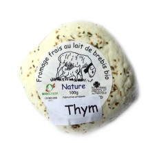 Fromage frais au lait de brebis "Thym", Le Sapalet, 100g