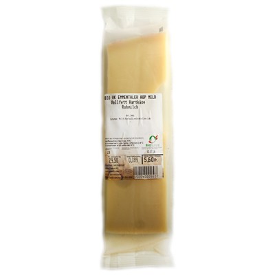 Fromage Emmental doux /  Emmentaler AOP Mild, Vollfett Hartkäse, 200g environ