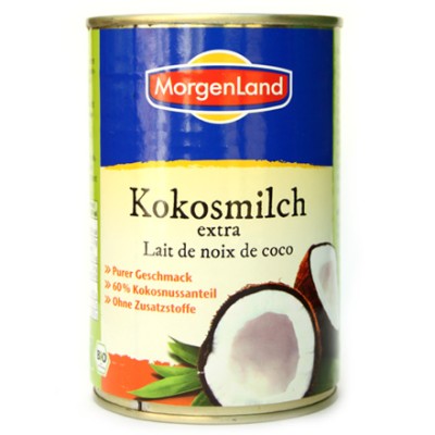 Lait de noix de coco / Kokosmilch extra, Morgenland, 400ml