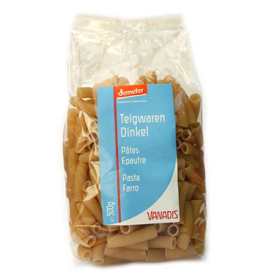 Maccheroni à l'épeautre Demeter / Teigwaren Dinkel, Vanadis, 500g