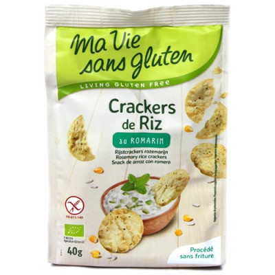 Crackers de riz au romarin, Ma vie sans gluten, 40g