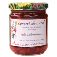 Demis cynorrhodons crus, au vinaigre, 200g