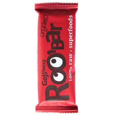 Barre crue de baies de Goji, vegan et sans gluten / Goji berry, Roobar, 50g