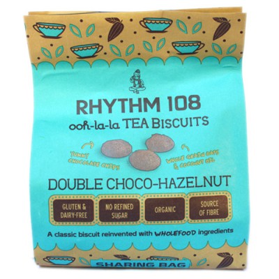 Biscuits chocolat-noisette / Tea biscuits double choco-hazelnut, Rhythm 108, 135g