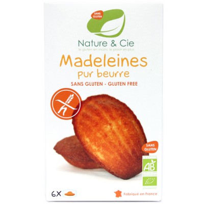 Madeleines pur beurre, sans gluten, Nature & Cie, 150g