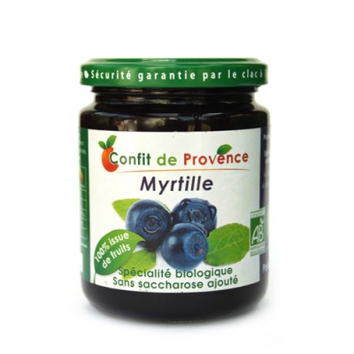 Confiture de myrtilles sans sucre ajouté, Confit de Provence,  290g