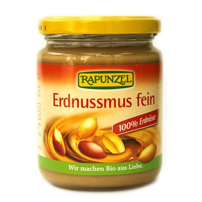 Purée de cacahouètes fine, vegan  / Erdnussmus fein, Rapunzel, 250g