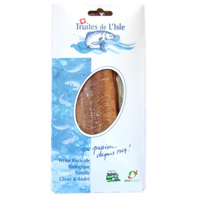 Truites fumées en filet de L'Isle, environ 160g